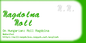 magdolna moll business card